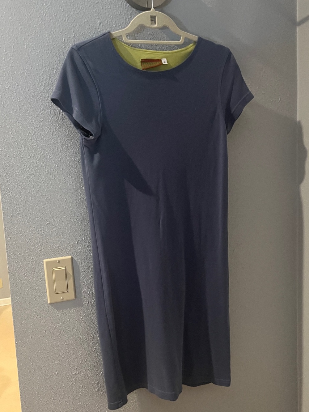 Horny Toad Slate Blue Short-Sleeve T-Shirt Dress